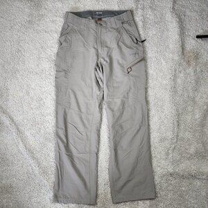 Simms Guide Series Fishing Pants Size Small 30x29 Light Brown Lightweight Hike